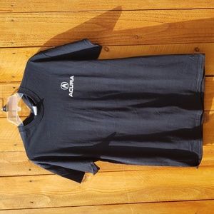 Acura Racing Crew Neck Short Sleeve T Shirt Black Medium nwot